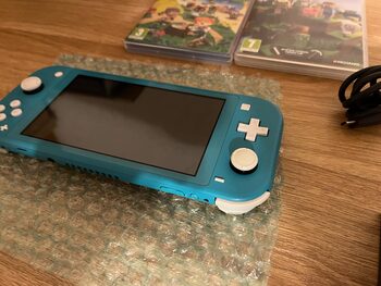 Nintendo Switch Lite, Turquoise, 32GB su Minecraft ir Animal Crossing