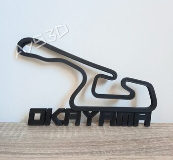 CIRCUITO OKAYAMA Decorativo pared para zona gamer de Formula 1 F1 Moto GP