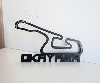 CIRCUITO OKAYAMA Decorativo pared para zona gamer de Formula 1 F1 Moto GP