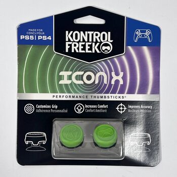 KontrolFreek Green Icon X Performance Thumbsticks for PS4/PS5