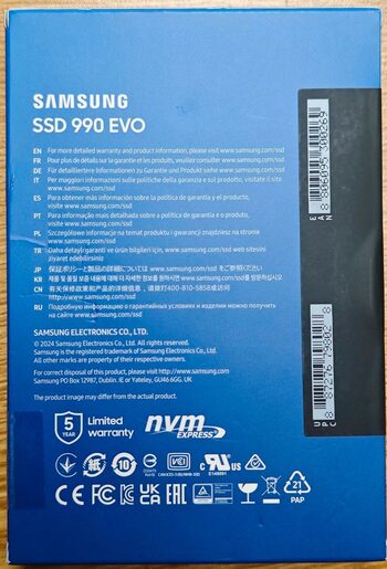 Samsung 990 EVO 2TB NVme PCIe