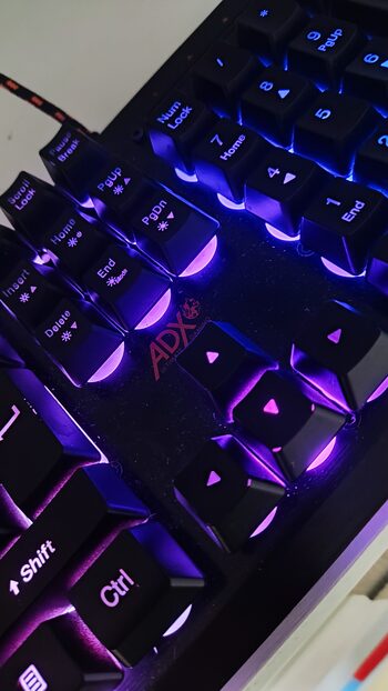 ADX rgb metalinė žaidimų klaviatūra