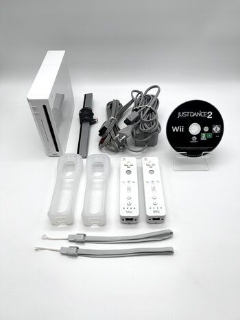 Nintendo Wii RVL-001 Žaidimų Konsolės Pilnas Baltas Rinkinys