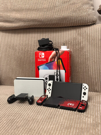 Nintendo Switch OLED White, 64GB + Garantija + Priedai