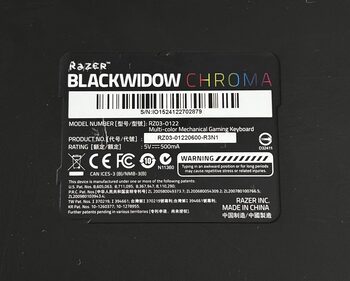 Redeem Razer Blackwidow Chroma Mechaninė Klaviatūra