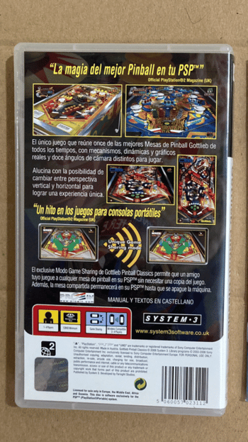 Redeem Pinball Hall of Fame: The Gottlieb Collection PSP