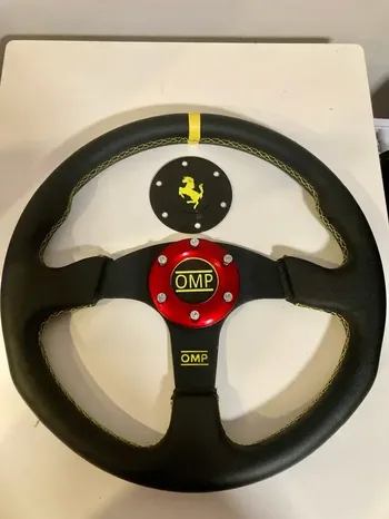Volante OMP piel redondo 35cm