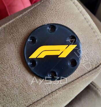 TAPA CENTRAL LOGO F1 Color a elegir para Volante Logitech G29 G923 G920 y G27 