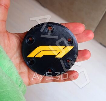 TAPA CENTRAL LOGO F1 Color a elegir para Volante Logitech G29 G923 G920 y G27  for sale