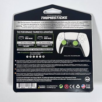 KontrolFreek Green Icon X Performance Thumbsticks for PS4/PS5