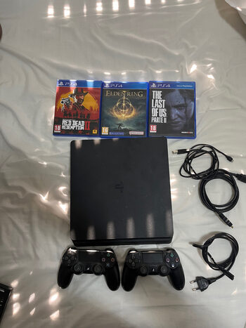 PS4 Slim 500GB+2 mandos+3 videojuegos