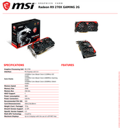 Redeem MSI Radeon R9 270X Twin Frozr Gaming 2G GDDR5, 256 bits, Boost Clock:1120MHz