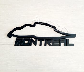 Buy CIRCUITO MONTREAL GILLES VILLENEUVE QUEBEC decorativo zona gamer F1 Moto GP