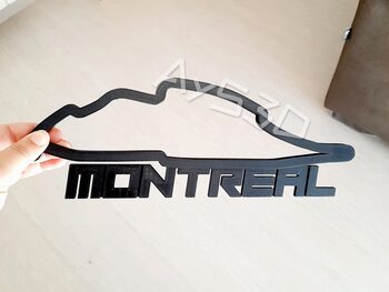 CIRCUITO MONTREAL GILLES VILLENEUVE QUEBEC decorativo zona gamer F1 Moto GP for sale