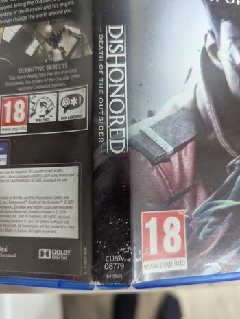 Dishonored PlayStation 4 for sale
