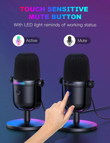 Onikuma M830 Black gaming microphone (žaidimų mikrofonas) for sale