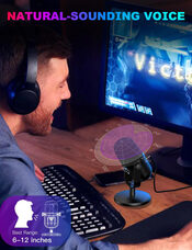 Get Onikuma M830 Black gaming microphone (žaidimų mikrofonas)