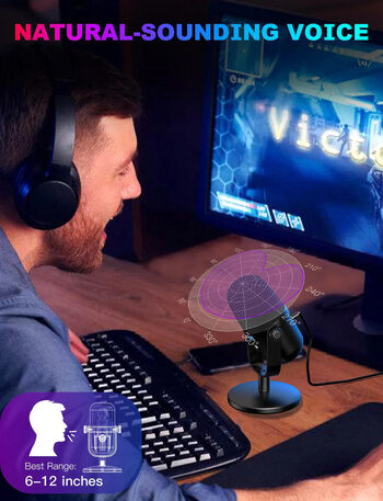 Get Onikuma M830 Black gaming microphone (žaidimų mikrofonas)