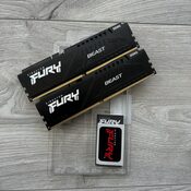 RAM Kingston 16GB DDR5-6000MTS CL40 DIMM/(KIT OF 2) FURY BEAST 