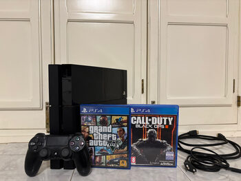 SONY PlayStation 4 500GB + Mando DualShock 4 V2 Negro + GTA V + COD BO3