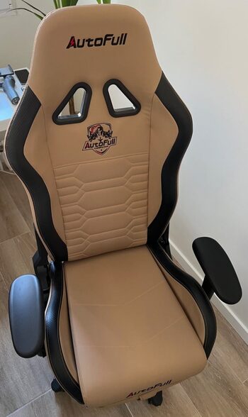 AutoFull Silla Gaming Gamer cuero Reposapiés