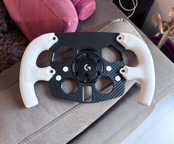 MOD F1 Fórmula 1 para Volante Logitech G29 y G923 de PS PlayStation y PC BLANCO