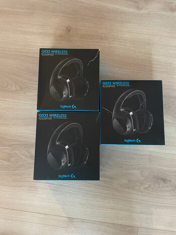 3x Logitech G533 wireless žaidimų ausinių