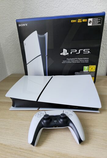 Playstation 5 Slim Digital Edition, Black & White, 825GB