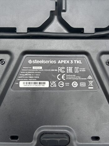 SteelSeries APEX 3 TKL Membraninė Gaming Klaviatūra