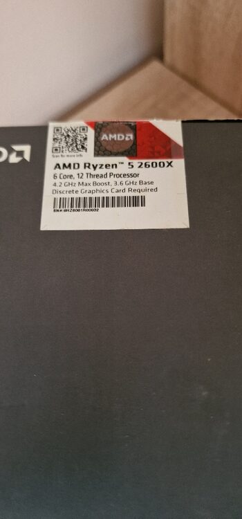 AMD Ryzen 5 2600X 3.6-4.2 GHz AM4 6-Core CPU