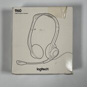 Logitech 960 Wired Headset, Stereo Headphones with Noise-Cancelling Microphone