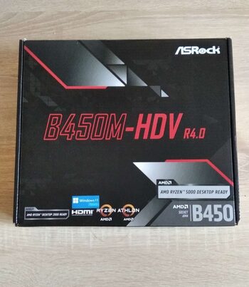 ASRock B450M-HDV R4.0 AMD B450 Micro ATX DDR4 AM4 1 x PCI-E x16 Slots Motherboard