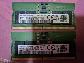 2x8gb Samsung DDR5 SODIMM RAM 4800 MHz