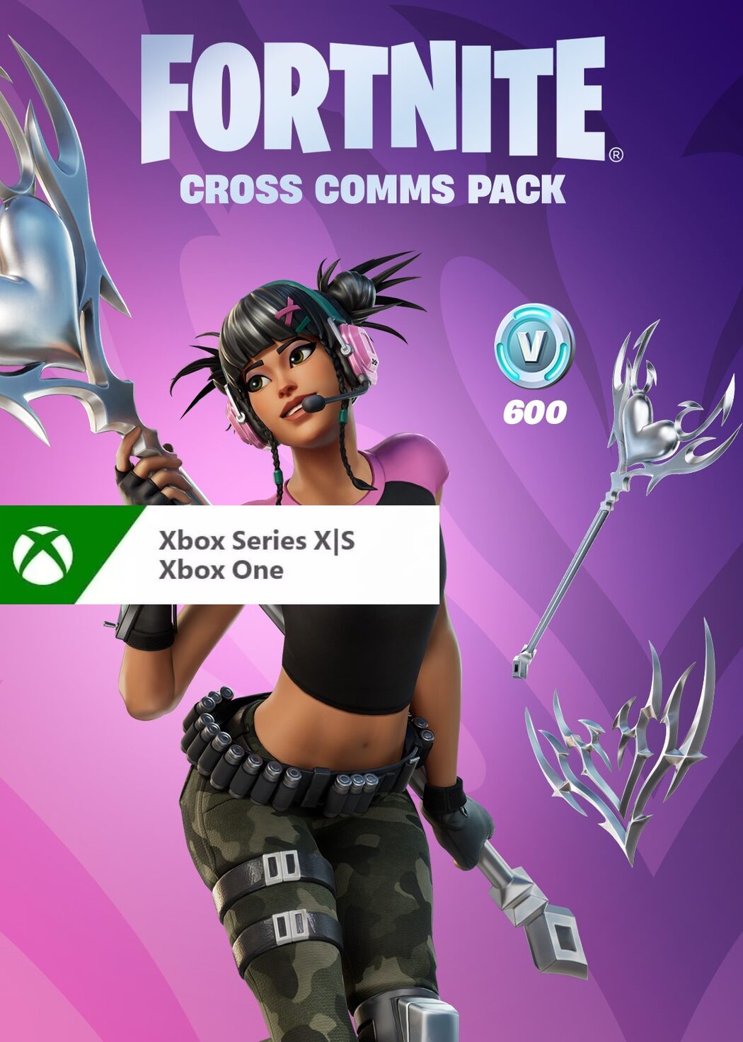 Buy Fortnite - Cross Comms Pack + 600 V-Bucks Xbox key! Cheap price | ENEBA