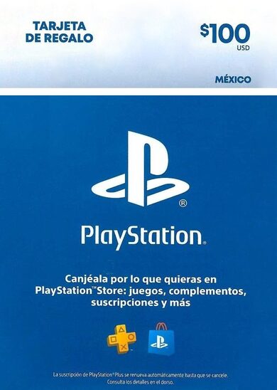E-shop PlayStation Network Card 100 USD (MX) PSN Key MEXICO
