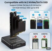 Buy Didelės spartos M.2 NVMe & SATA į USB-C dokavimo stotis