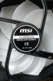 msi Two Ball Bearing MODEL:APA1225M12 CE DC 12V 0.35A