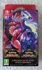 Pokémon Scarlet and Pokémon Violet Double Pack Steelbook Edition Nintendo Switch