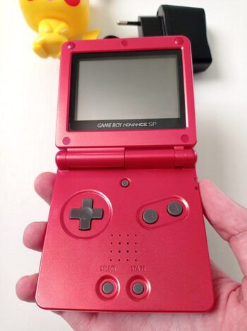 Game boy advance sp roja fuego con cargador 