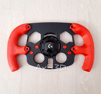 MOD F1 Formula 1 para Volante Logitech G29 y G923 de Ps PlayStation y PC Rojo