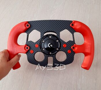 MOD F1 Formula 1 para Volante Logitech G29 y G923 de Ps PlayStation y PC Rojo