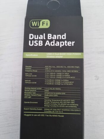 1200Mbps WiFi USB Adapteris