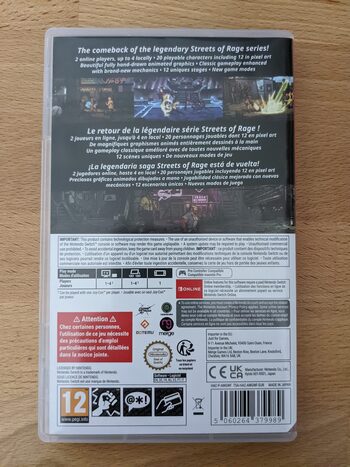 Streets of Rage 4 Anniversary Edition Nintendo Switch