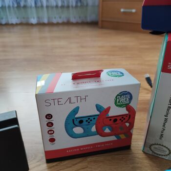 Nintendo Switch, Blue & Red, 32+8 GB + didelis komplektas + žaidimai