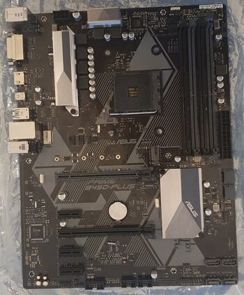 Asus PRIME B450-PLUS AMD B450 ATX DDR4 AM4 2 x PCI-E x16 Slots Motherboard