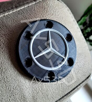 Tapa Central MERCEDES Center Cap para Volante Logitech G29 G27 G923 G920 PS Xbox