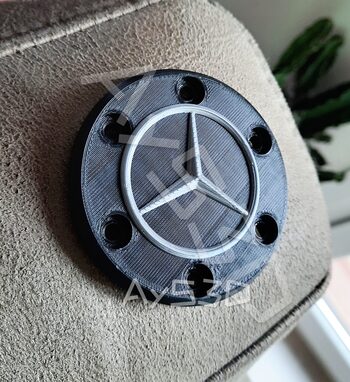 Tapa Central MERCEDES Center Cap para Volante Logitech G29 G27 G923 G920 PS Xbox for sale