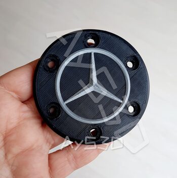 Tapa Central MERCEDES Center Cap para Volante Logitech G29 G27 G923 G920 PS Xbox