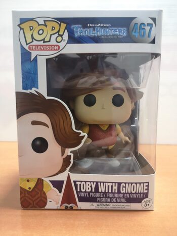 Funko Pop Troll Hunters 467 Toby With Gnome 4e