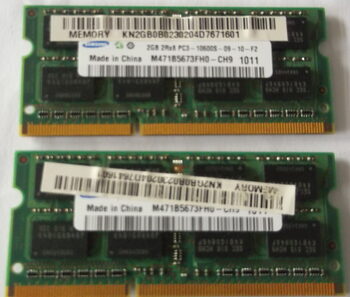 4GB 2x2GB 2RX8 PC3 DDR3 10600S-09-10-F2